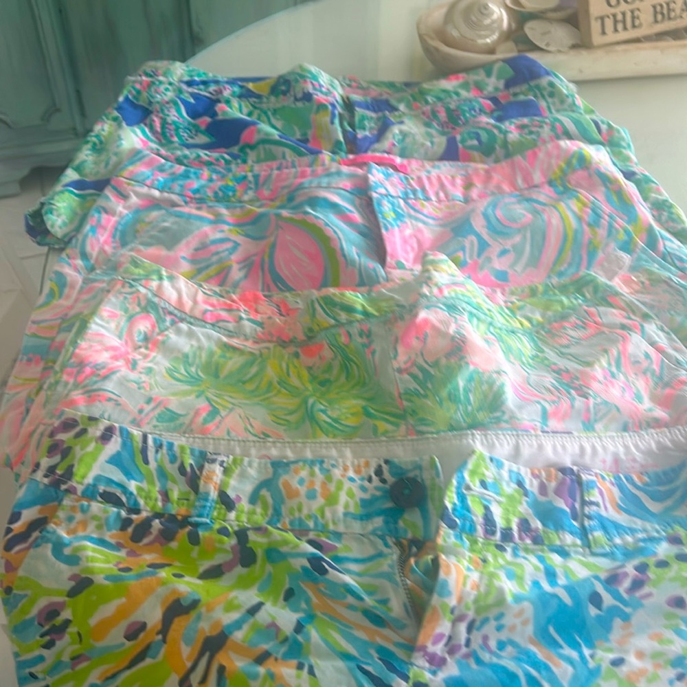 Lilly shorts- 4 pairs. Size 14. Sold originally for $85 each. $100 for all.
